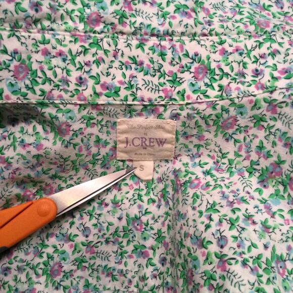 J. Crew Factory long sleeve cotton blouse S - Picture 4 of 5